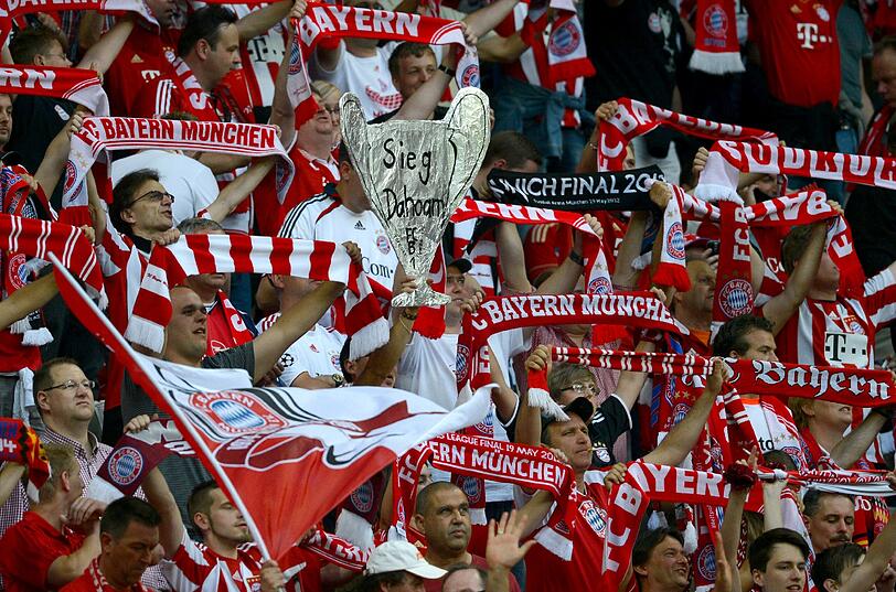 Die Bayern-Fans sind bereit fürs Finale.
