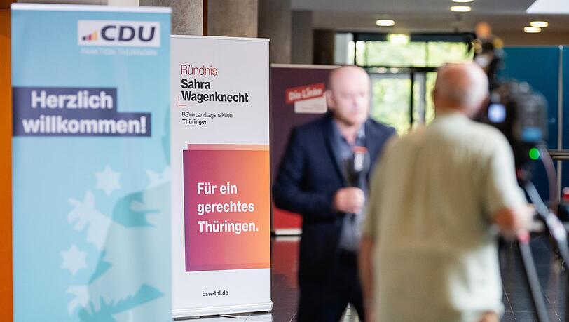 In der BSW-Fraktion steht es 13 zu 2 für die Fortsetzung des Regierungsbündnisses in Thüringen. In der BSW-Fraktion steht es 13 zu 2 für die Fortsetzung des Regierungsbündnisses in Thüringen.