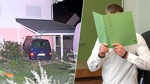 Der 33-Jährige raste im Juni 2018 ins Wohnzimmer seiner Ex-Freundin - am Freitag wird das Urteil am Landgericht München II gefällt.