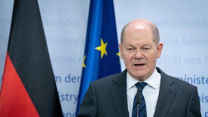 Olaf Scholz (SPD), Bundesminister der Finanzen, gibt im Finanzministerium eine Pressekonferenz. Thema sind weitere Finanzhilfen im Rahmen der Corona-Beschränkungen.