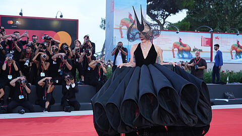Lady Gaga bei ihrer Ankunft zur Premiere des Films "Joker: Folie A Deux" während der 81. Ausgabe der Filmfestspiele von Venedig.