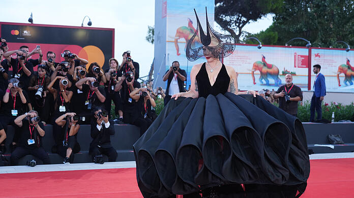 Lady Gaga bei ihrer Ankunft zur Premiere des Films "Joker: Folie A Deux" während der 81. Ausgabe der Filmfestspiele von Venedig.