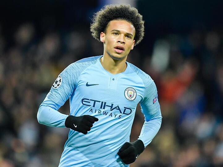 Leroy Sane in Aktion. Foto: Uwe Anspach/Archivbild