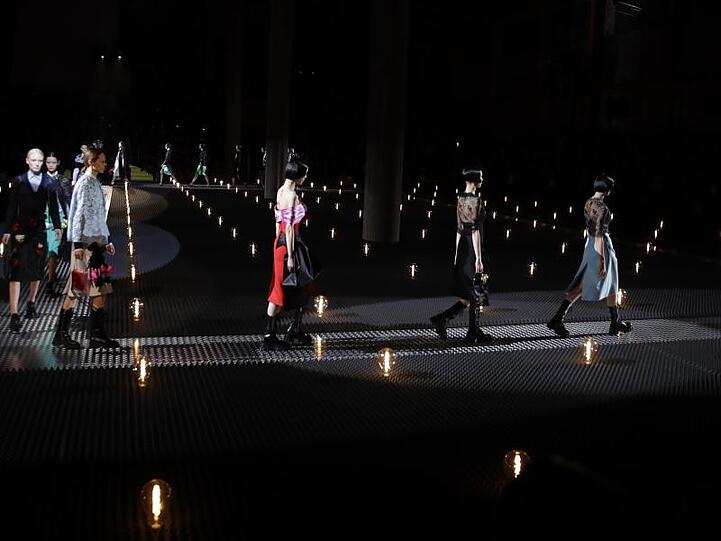 Die Prada-Show auf der Mailänder Modewoche.