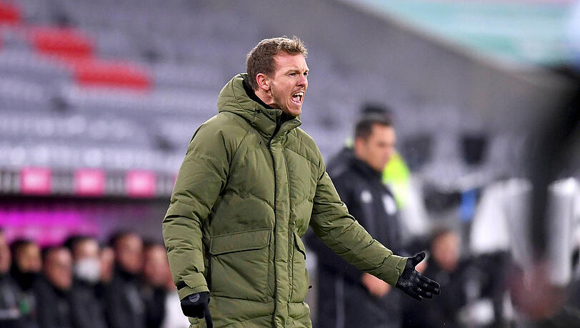Julian Nagelsmann war mit dem Abwehrverhalten vor dem zwischenzeitlichen Ausgleichstreffer überhaupt nicht einverstanden.