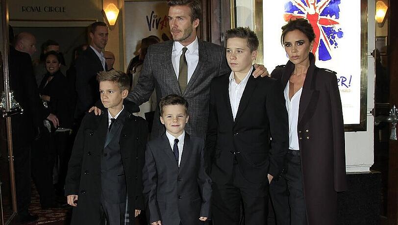 Fast komplett: Familie Beckham ohne die kleine Harper Fast komplett: Familie Beckham ohne die kleine Harper