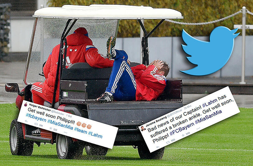 Nach der Verletzung von Philipp Lahm gibt es zahlreiche Unterstützer auf Twitter.
