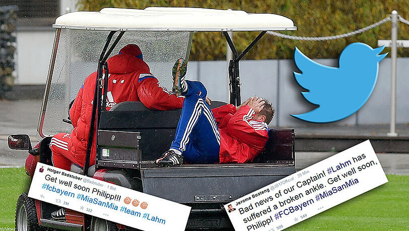 Nach der Verletzung von Philipp Lahm gibt es zahlreiche Unterstützer auf Twitter. Nach der Verletzung von Philipp Lahm gibt es zahlreiche Unterstützer auf Twitter.