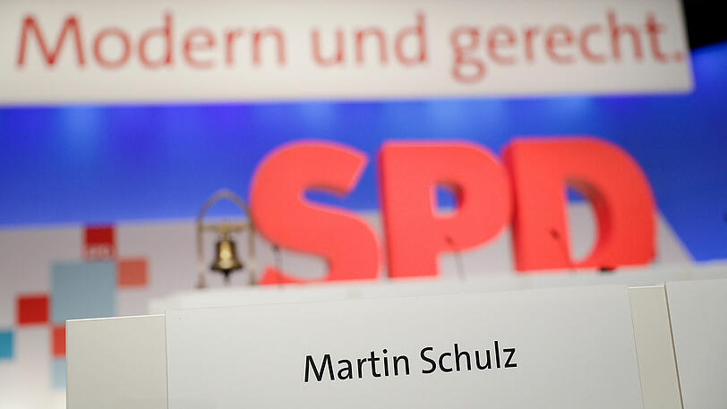 Noch ist die Halle in Berlin leer. Ab Donnerstag hält die SPD hier ihren Parteitag ab.