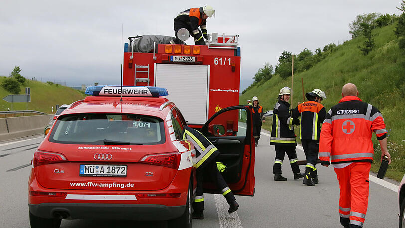 Die Feuerwehr und der Rettungsdienst waren im Einsatz.