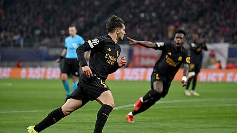 Brahim Díaz (l) brachte Real in Führung.
