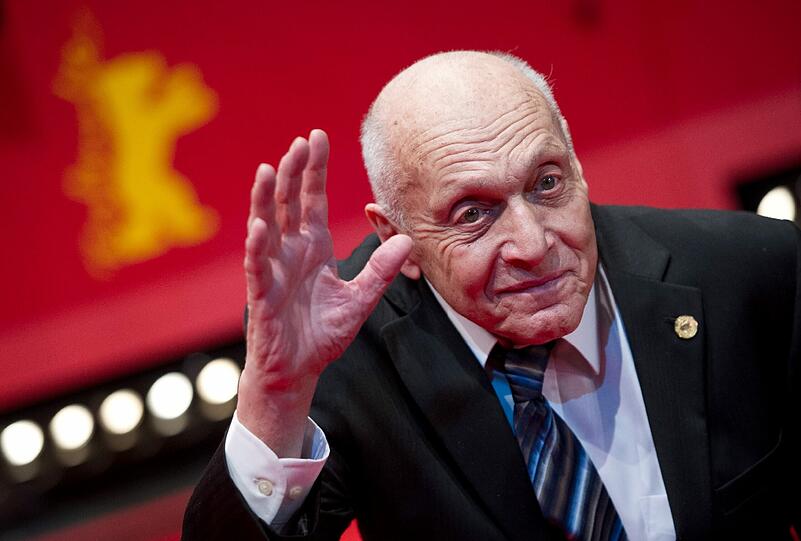 Der letzte noch lebende "Monuments Man", Harry Ettlinger, bei Premiere von "The Monuments Men" während der 64. Internationalen Filmfestspiele.