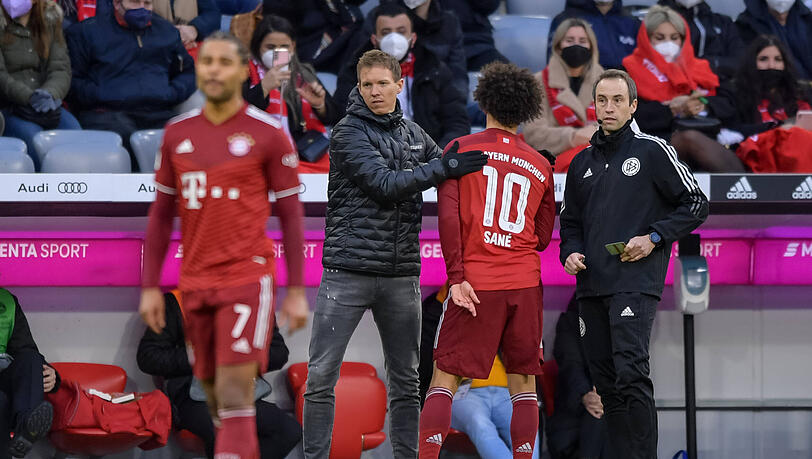 Julian Nagelsmann zeigt Verständnis für Leroy Sané und dessen Reaktion nach der Auswechslung gegen Augsburg.