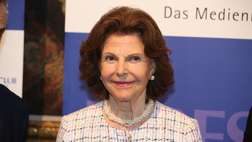Silvia von Schweden am Freitag im Bayerischen Hof.