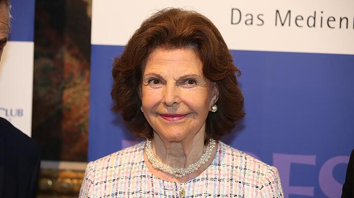 Silvia von Schweden am Freitag im Bayerischen Hof.