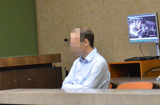 Der Angeklagte Carsten W. (34) auf der Anklagebank im Münchner Amtsgericht.