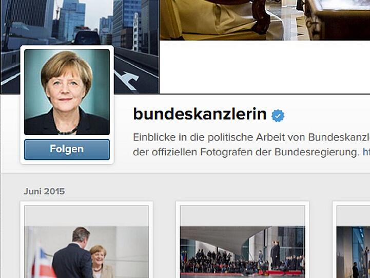 Angela Merkel erwartet die Deutschen nun auch auf Instagram