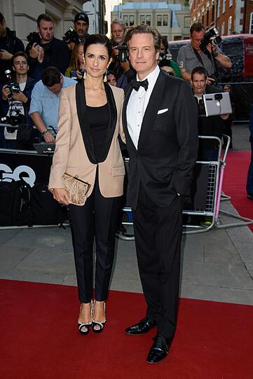Colin Firth mit seiner Frau Livia.