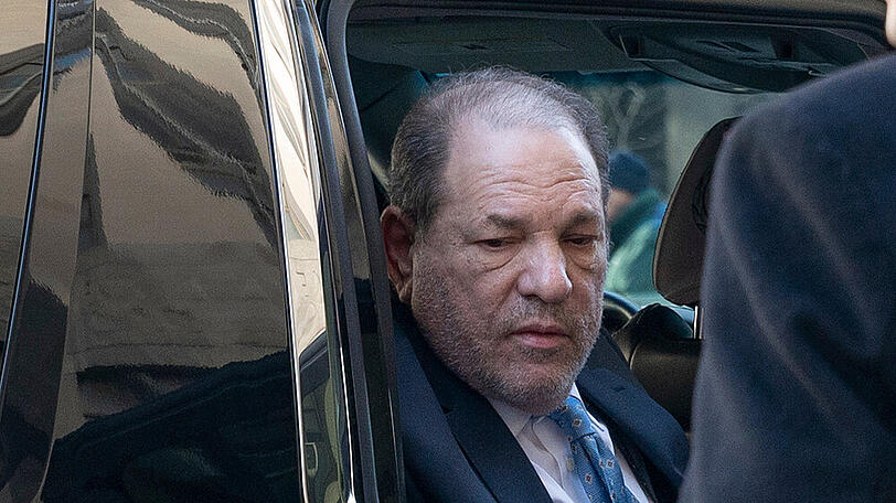 Harvey Weinstein bei der Ankunft am Gericht in New York.