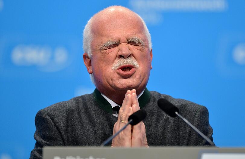 Gauweilers Griechenland-Gesicht.