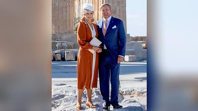 Königin Máxima und König Willem-Alexander haben der Akropolis einen Besuch abgestattet.