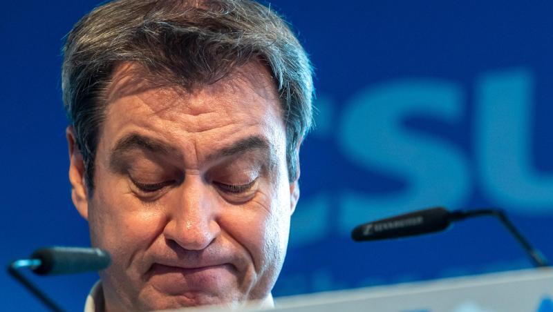 "Die Corona-Zahlen steigen und die Unionswerte fallen": Markus Söder, CSU-Parteichef und Ministerpräsident von Bayern.