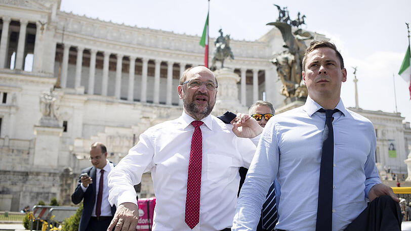 SPD-Kanzlerkandidat Martin Schulz in Rom.