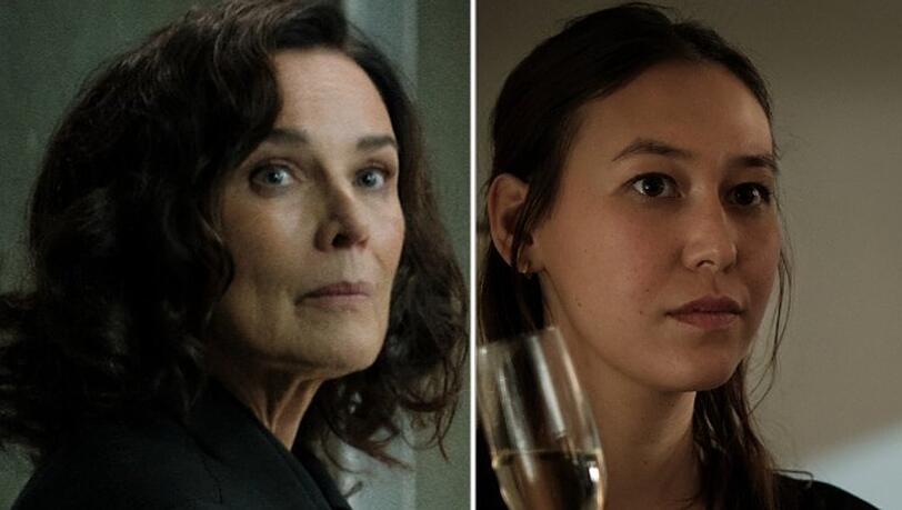 Verteidigerin Anna Conti (Désirée Nosbusch, l.) und Staatsanwältin Henry Mahn (Malaya Stern Takeda) arbeiten in "Ein Fall für Conti - Der verlorene Sohn" zusammen.