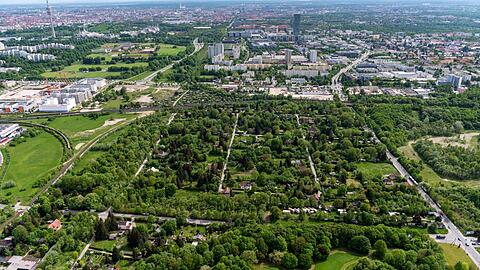 Im Süden begrenzt von Bahngleisen: die Siedlung Eggarten stammt teils aus den 20er Jahren.