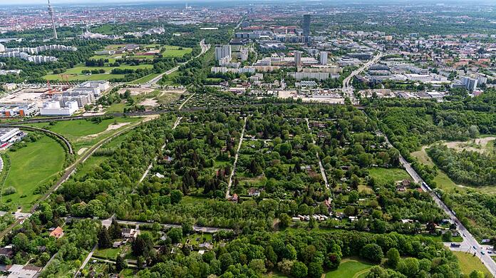 Im Süden begrenzt von Bahngleisen: die Siedlung Eggarten stammt teils aus den 20er Jahren.