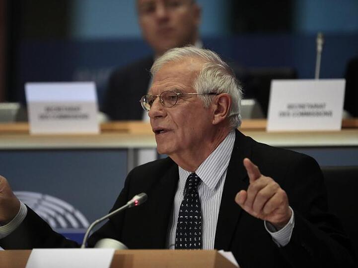 Der EU-Außenbeauftragte Josep Borrell bei einer Anhörung im Europäischen Parlament.