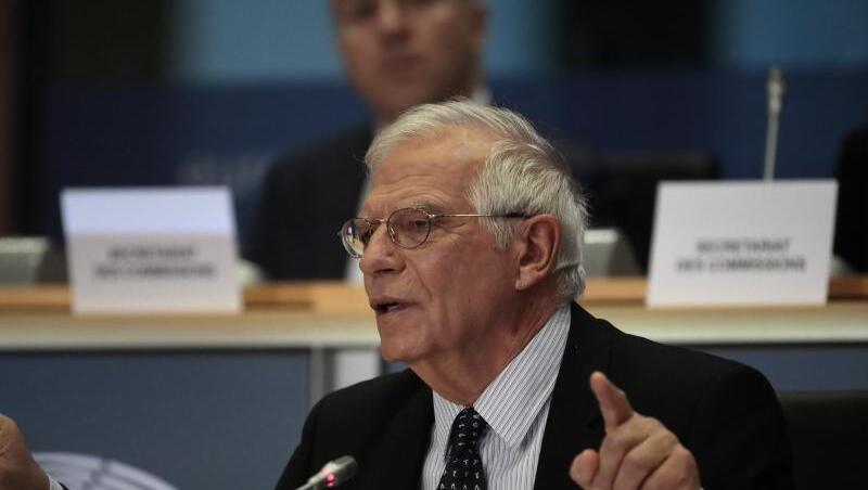 Der EU-Außenbeauftragte Josep Borrell bei einer Anhörung im Europäischen Parlament. Der EU-Außenbeauftragte Josep Borrell bei einer Anhörung im Europäischen Parlament.