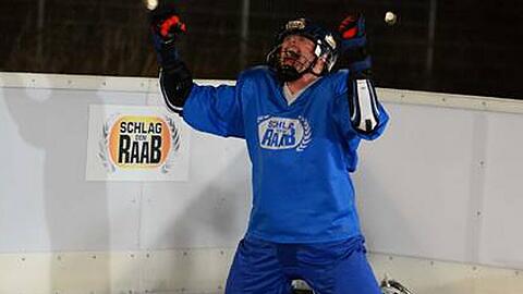 Stefan Raab triumphiert beim Eislaufen