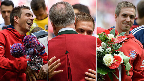 Emotionale Moment: Mit Philipp Lahm verlässt ein großer die Fußballbühne. Die Bilder vom Samstag...