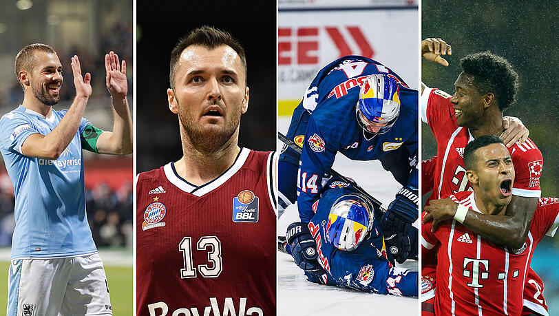 Der TSV 1860, der FC Bayern Basketball, der EHC München und der FC Bayern stehen jeweils an der Tabellenspitze. Der TSV 1860, der FC Bayern Basketball, der EHC München und der FC Bayern stehen jeweils an der Tabellenspitze.