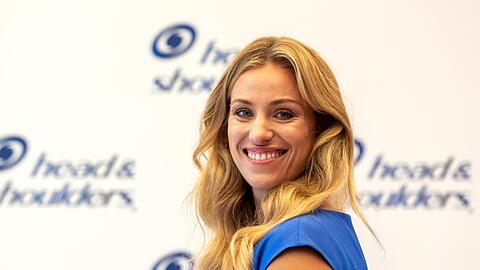 Angelique Kerber, Tennisspielerin nimmt als neuer Markenbotschafterin von Head & Shoulders an einer Pressekonferenz teil. Foto: Peter Kneffel