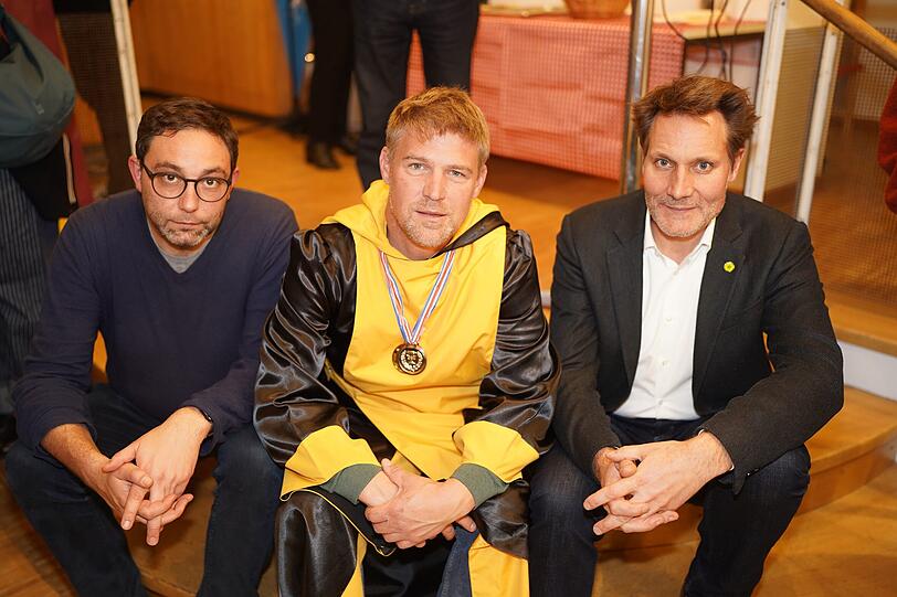 Die Hauptprotagonisten der NOlympia-Kampagne (von links): Stefan Jagel (Linke), Tobias Ruff (ÖDP) und Ludwig Hartmann (Grüne). Die Hauptprotagonisten der NOlympia-Kampagne (von links): Stefan Jagel (Linke), Tobias Ruff (ÖDP) und Ludwig Hartmann (Grüne).
