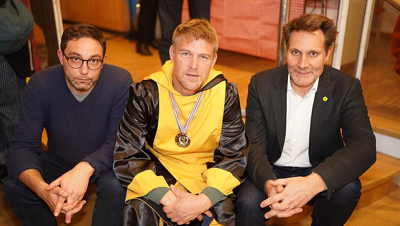 Die Hauptprotagonisten der NOlympia-Kampagne (von links): Stefan Jagel (Linke), Tobias Ruff (ÖDP) und Ludwig Hartmann (Grüne). Die Hauptprotagonisten der NOlympia-Kampagne (von links): Stefan Jagel (Linke), Tobias Ruff (ÖDP) und Ludwig Hartmann (Grüne).