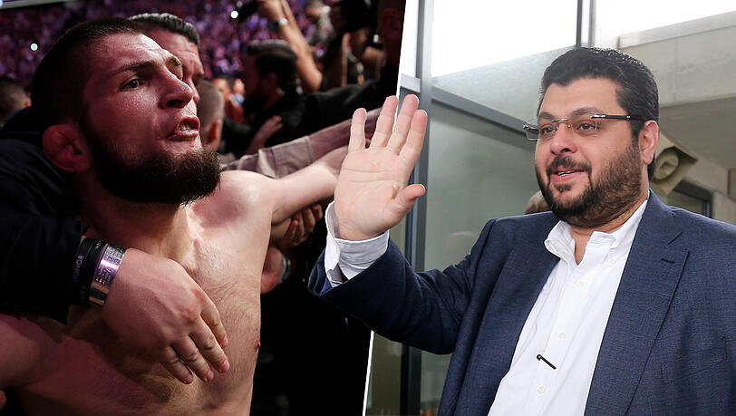 Trafen sich zuletzt: MMA-Kämpfer Khabib Nurmagomedow (l.) und 1860-Investor Hasan Ismaik. Trafen sich zuletzt: MMA-Kämpfer Khabib Nurmagomedow (l.) und 1860-Investor Hasan Ismaik.