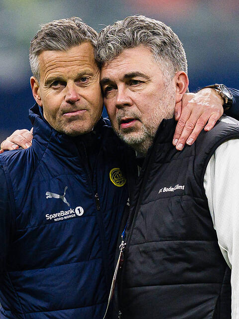Die Macher hinter dem Gegner des FC Bayern in der Champions League: CEO Frode Thomassen (rechts) und Trainer Kjetil Knutsen.