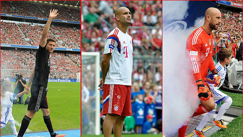 Die Bilder von der Team-Präsentation der Bayern. Die Bilder von der Team-Präsentation der Bayern.