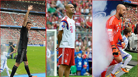 Die Bilder von der Team-Präsentation der Bayern.