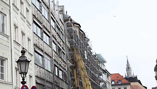 Großbaustelle in der Sendlinger Straße Großbaustelle in der Sendlinger Straße