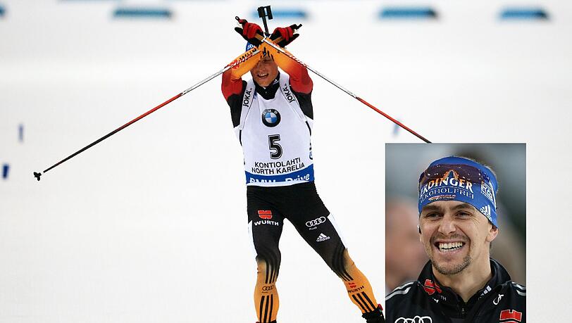 Der Deutsche Erik Lesser holte bei der Biathlon-WM Gold. Es war der erste Sieg überhaupt in seiner Karriere. Der Deutsche Erik Lesser holte bei der Biathlon-WM Gold. Es war der erste Sieg überhaupt in seiner Karriere.