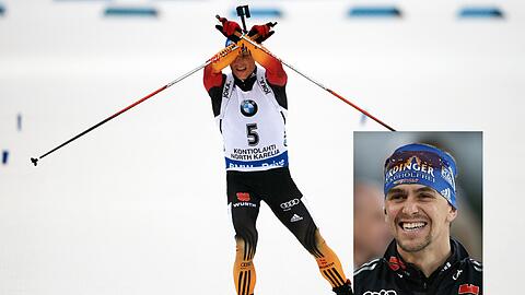 Der Deutsche Erik Lesser holte bei der Biathlon-WM Gold. Es war der erste Sieg überhaupt in seiner Karriere.