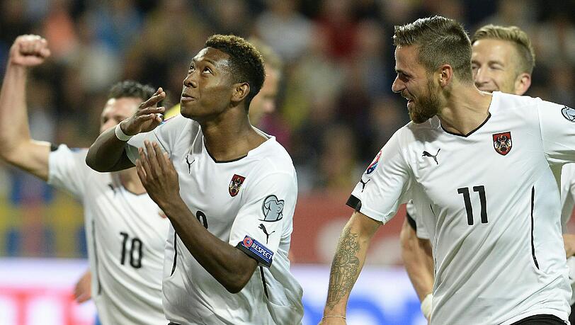 4:1 in Schweden: Bayern-Star David Alaba führt die österreichische Nationalmannschaft zur EM nach Frankreich. 4:1 in Schweden: Bayern-Star David Alaba führt die österreichische Nationalmannschaft zur EM nach Frankreich.