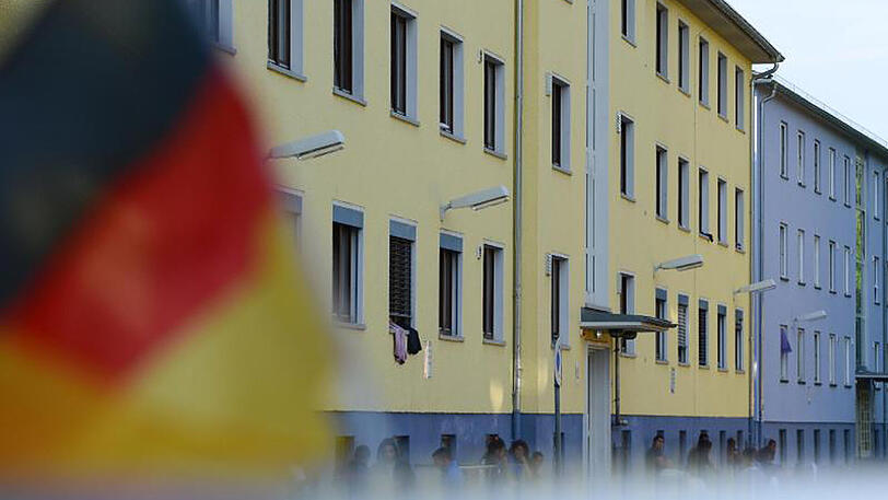 Gelände der hessischen Erstaufnahmeeinrichtung für Flüchtlinge in Gießen.