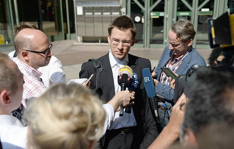 Der neue Pflichtverteidiger von Beate Zschäpe, Mathias Grasel, am Dienstag vor dem Oberlandesgericht München.