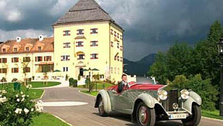 Schlosshotel Fuschl mit Oldtimer Schlosshotel Fuschl mit Oldtimer