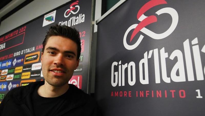 Muss den 102. Giro d'Italia früh beenden: Tom Dumoulin. Muss den 102. Giro d'Italia früh beenden: Tom Dumoulin.